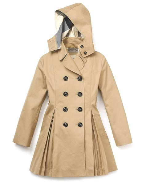 burberry pleated trench coat